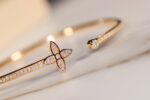 [Eternal Jewelry]IDYLLE GOLD OPEN BRACELET DIAMOND PAVED - Image 7