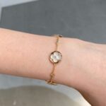[Eternal Jewelry]STAR AND SUN 4 MOTIF WHITE MOP PINK GOLD BRACELET - Image 5