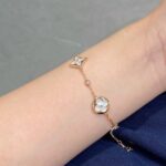 [Eternal Jewelry]STAR AND SUN 4 MOTIF WHITE MOP PINK GOLD BRACELET - Image 7