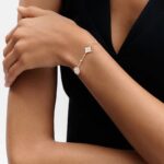 [Eternal Jewelry]STAR AND SUN 4 MOTIF WHITE MOP PINK GOLD BRACELET - Image 9