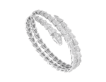 [Eternal Jewelry]SERPENTI BRACELET SILVER DIAMOND DOUBLE ROW - Image 2