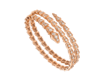 [Eternal Jewelry]SERPENTI BRACELET PINK GOLD DIAMOND DOUBLE ROW - Image 2