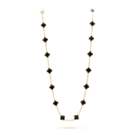 [Eternal Jewelry]CLOVER 20 MOTIFS ONYX NECKLACE - Image 3