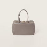 Leather Beau Handbag Clay-gray - Image 4