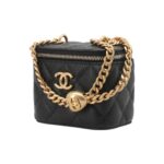 CHANEL 23P LIPSTICK BOX WITH CHAIN BLACK - Image 7
