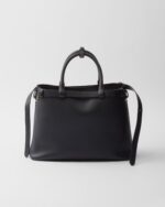 Prada Buckle Medium Leather Double-Belted Handbag - Image 4