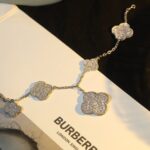 [Eternal Jewelry]CLOVER BRACELET 5 MOTIF SILVER DIAMOND PAVED - Image 6