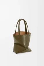 Mini Puzzle Fold tote in shiny calfskin - Image 4