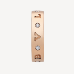 [Eternal Jewelry]ZERO 1 ESSENTIAL PINK GOLD BAND WITH DIAMONDS RING - Image 2