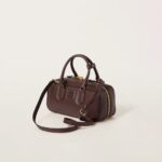Arcadie Leather  Large Handbag Shrubby Oak Color - Image 4