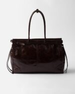 Prada Bonnie Oversized Leather Handbag - Image 4