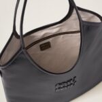 IVY Leather Handbag Black - Image 4