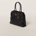Aventure Nappa Leather Handbag Black - Image 4