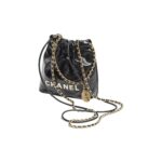 CHANEL 22 MINI HANDBAG WHITE LOGO - Image 2