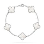 [Eternal Jewelry]CLOVER SILVER MOP 5 MOTIF BRACELET