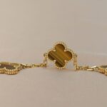 [Eternal Jewelry]CLOVER  5 MOTIFS TIGER EYE BRACELET - Image 6