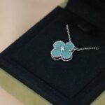 [Eternal Jewelry]CLOVER 15MM DIAMOND SVRES PORCELAIN  NECKLACE SILVER - Image 2
