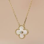 [Eternal Jewelry]CLOVER 15MM DIAMOND GOLD MOTHER OF PEARL NECKLACE - Image 3