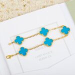 [Eternal Jewelry]CLOVER 5 MOTIFS TURQUOISE BRACELET - Image 3