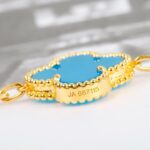 [Eternal Jewelry]CLOVER 5 MOTIFS TURQUOISE BRACELET - Image 5