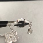 [Eternal Jewelry]CLOVER 5 MOTIF ONYXS DIAMOND BRACELET SILVER - Image 6