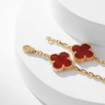 [Eternal Jewelry]CLOVER 10 MOTIFS CARNELIAN NECKLACE - Image 4
