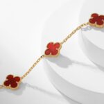 [Eternal Jewelry]CLOVER 10 MOTIFS CARNELIAN NECKLACE - Image 7