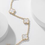 [Eternal Jewelry]CLOVER 10 MOTIFS WHITE MOTHER OF PEARL NECKLACE - Image 5