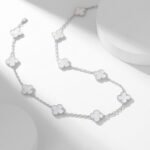 [Eternal Jewelry]CLOVER 10 MOTIFS WHITE MOTHER OF PEARL NECKLACE - Image 10