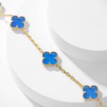 [Eternal Jewelry]CLOVER 10 MOTIFS BLUE AGATE NECKLACE - Image 8