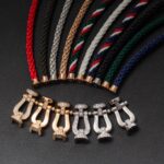 [Eternal Jewelry]FORCE LARGE HORSESHOE HALF DIAMOND BRACELET ROSE GOLD - Image 16