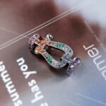 [Eternal Jewelry]FORCE LARGE HORSESHOE  COLORED DIAMOND BRACELET ROSE GOLD - Image 13