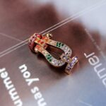 [Eternal Jewelry]FORCE LARGE HORSESHOE  COLORED DIAMOND BRACELET ROSE GOLD - Image 14