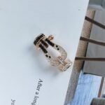 [Eternal Jewelry]FORCE LARGE HORSESHOE BLACK WHITE DIAMOND BRACELET ROSE GOLD - Image 16