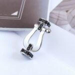 [Eternal Jewelry]FORCE LARGE HORSESHOE BLACK DIAMOND BRACELET SILVER - Image 15