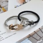 [Eternal Jewelry]FORCE LARGE HORSESHOE BLACK WHITE DIAMOND BRACELET ROSE GOLD - Image 17