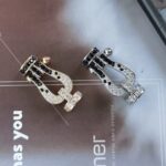 [Eternal Jewelry]FORCE LARGE HORSESHOE BLACK WHITE DIAMOND BRACELET SILVER - Image 19