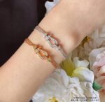 [Eternal Jewelry]FORCE SMALL HORSESHOE  DIAMOND CHAIN ROPE BRACELET - Image 10