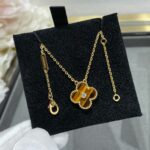 [Eternal Jewelry]CLOVER 15MM DIAMOND AND YELLOW TIGER'S EYE AGATE necklace - Image 4