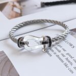 [Eternal Jewelry]FORCE LARGE HORSESHOE BLACK DIAMOND BRACELET SILVER - Image 17