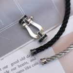 [Eternal Jewelry]FORCE LARGE HORSESHOE BLACK DIAMOND BRACELET SILVER - Image 18