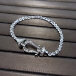 [Eternal Jewelry]FORCE  LARGE HORSESHOE FULL DIAMOND TENNIS BRACELET - Image 8
