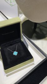 [Eternal Jewelry]CLOVER 15MM DIAMOND SVRES PORCELAIN  NECKLACE SILVER - Image 4