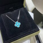 [Eternal Jewelry]CLOVER 15MM DIAMOND SVRES PORCELAIN  NECKLACE SILVER - Image 5