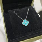 [Eternal Jewelry]CLOVER 15MM DIAMOND SVRES PORCELAIN  NECKLACE SILVER - Image 6