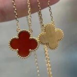 [Eternal Jewelry]CLOVER 15MM CARNELIAN SINGLE FLOWER NECKLACE - Image 8