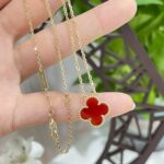 [Eternal Jewelry]CLOVER 15MM CARNELIAN SINGLE FLOWER NECKLACE - Image 10