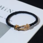 [Eternal Jewelry]FORCE LARGE HORSESHOE BLACK WHITE DIAMOND BRACELET SILVER - Image 20