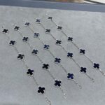 [Eternal Jewelry]CLOVER 5 MOTIF PIETERSITE SILVER BRACELET - Image 12