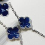 [Eternal Jewelry]CLOVER 5 MOTIF PIETERSITE SILVER BRACELET - Image 4